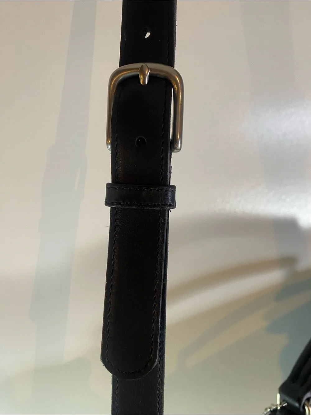 Vintage Coach Black Leather Briefcase Laptop Messenger Bag Adjustable Strap